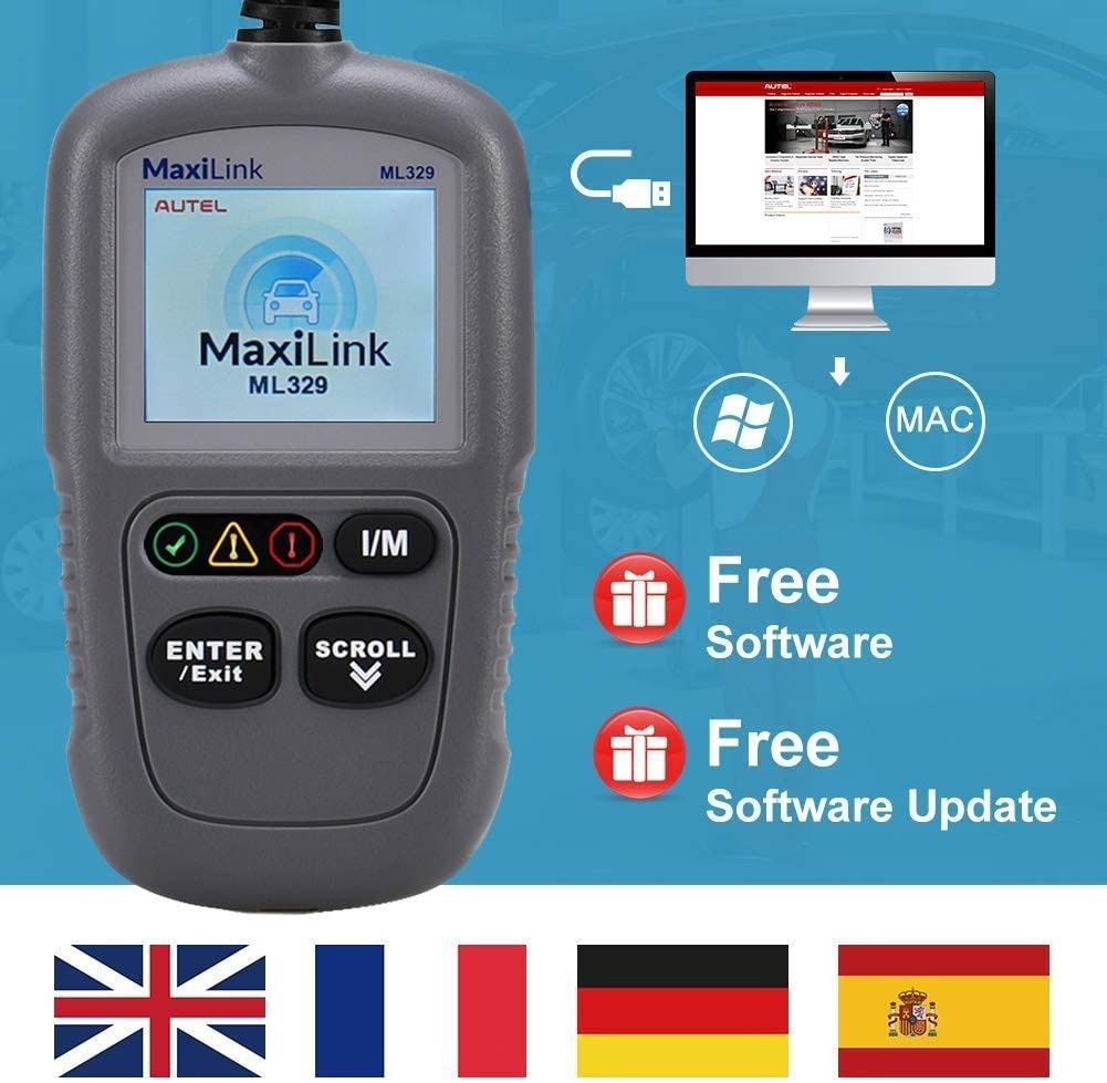 Autel MaxiLink ML329 Code Reader with OneClick I/M Readiness Key and