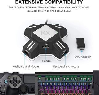  ZJFKSDYX C91 One Handed Gaming Keyboard and Mouse Combo,  Including Game Headset for PC,PS5,PS4,Xbox,Switch : Video Games