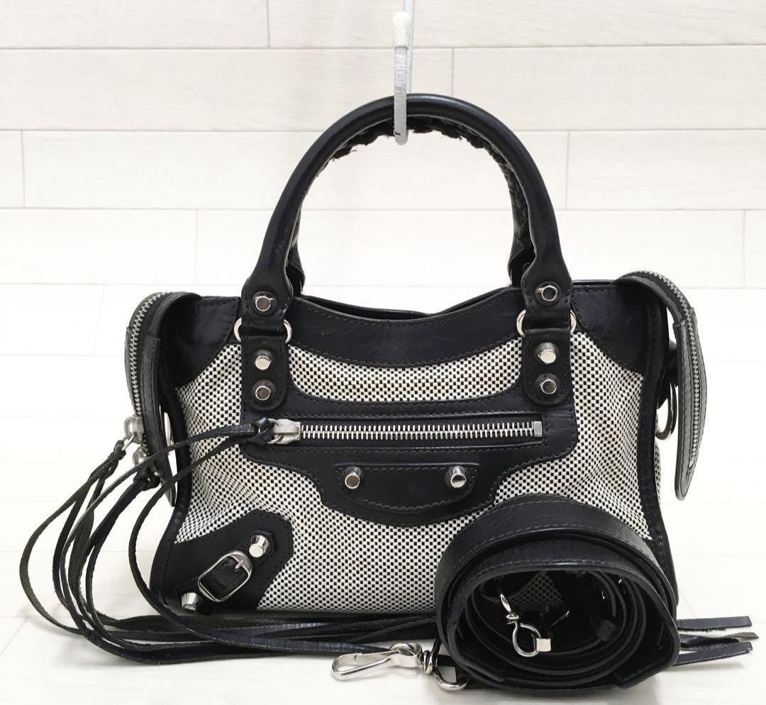 balenciaga city mini white