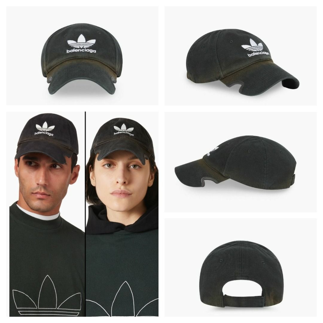 BALENCIAGA X ADIDAS Cap In Cotton Drill, Luxury, Accessories on