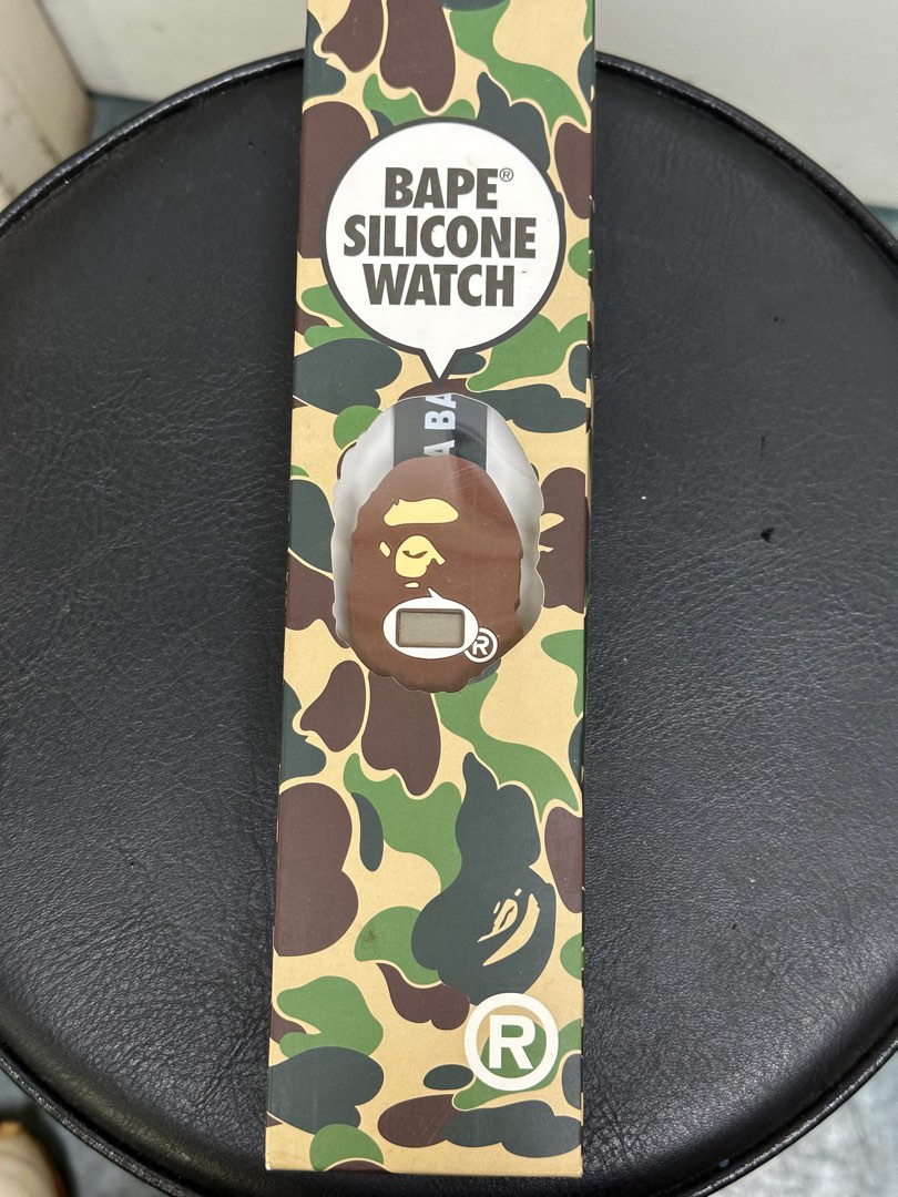 Bape silicone hotsell watch