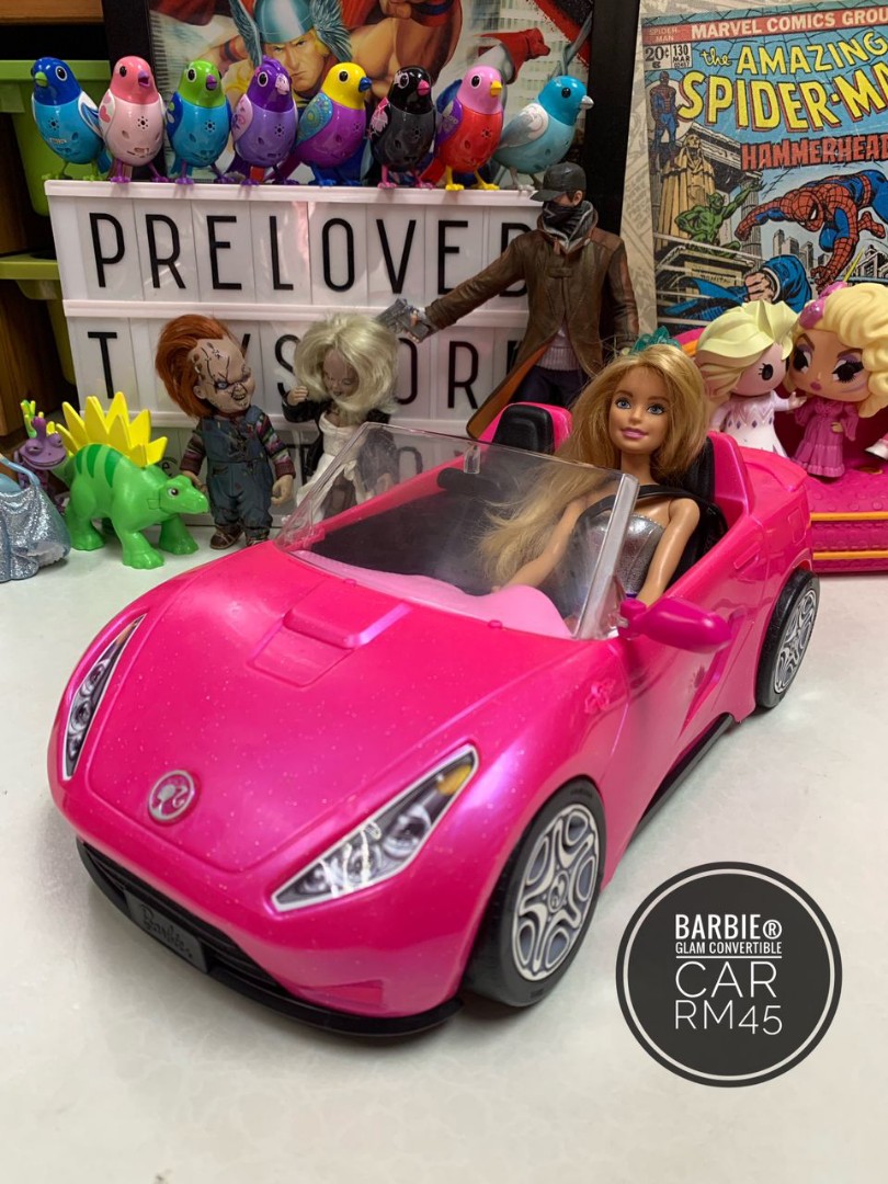 Barbie glam convertible car, Hobbies & Toys, Toys & Games on Carousell