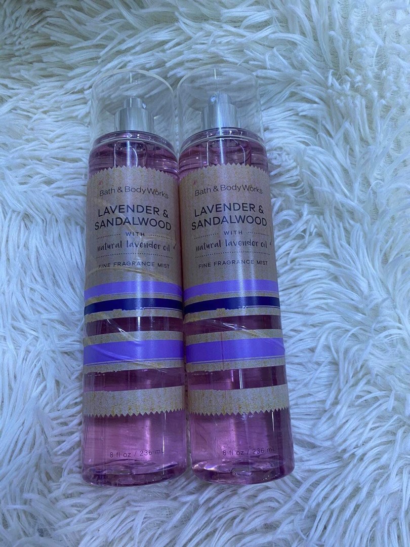 BATH & BODY WORKS LAVENDER & SANDALWOOD WITH NATURAL LAVENDER OIL FINE