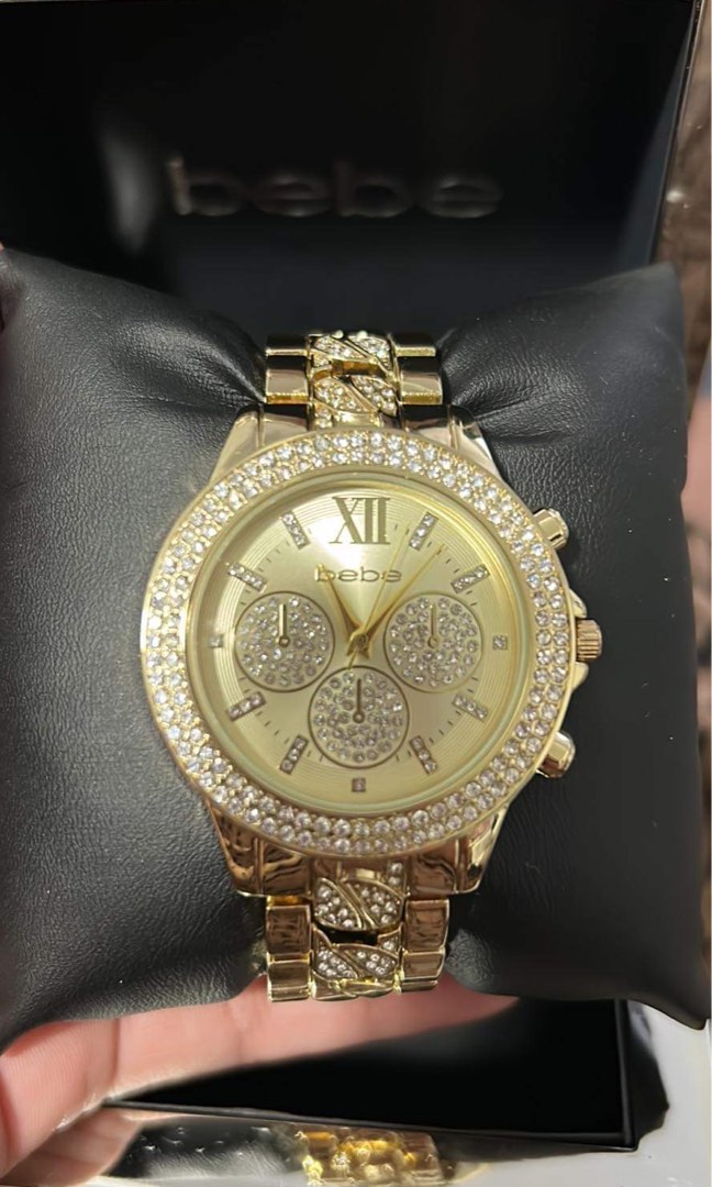 Bebe gold watch store