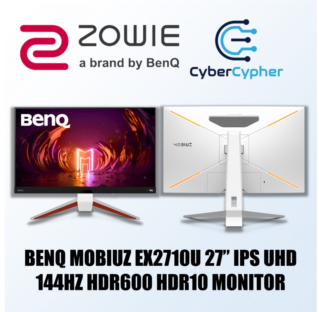 BENQ MOBIUZ EX2710U 27” IPS UHD 144Hz HDR600 HDR10