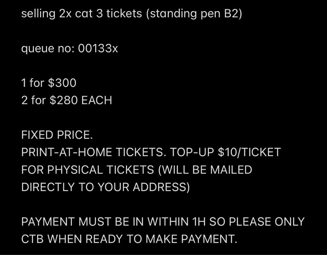 blackpink concert tickets, Hobbies & Toys, Memorabilia & Collectibles