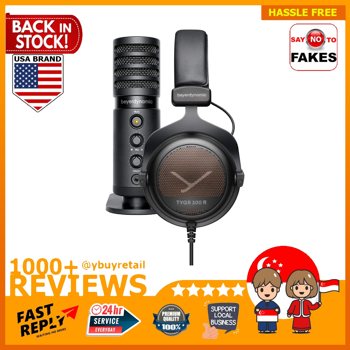 BML Beyerdynamic 733253 Team TYGR Bundle TYGR 300 R Gaming