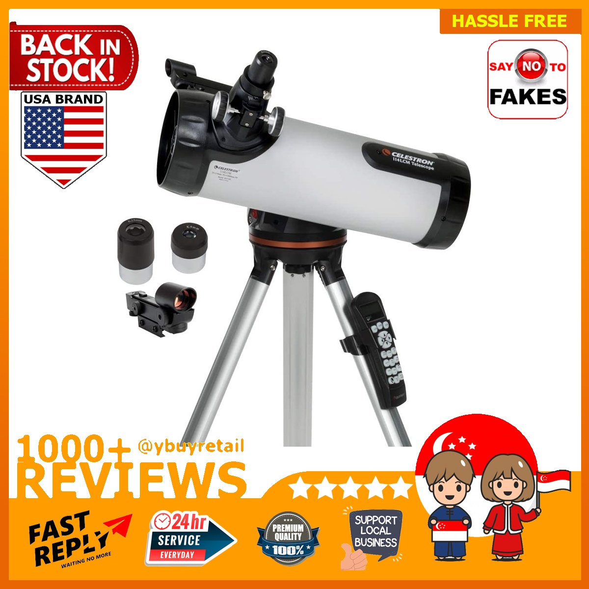 [BML] Celestron 114LCM Computerized Newtonian Telescope Telescopes