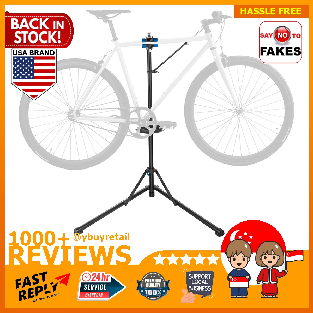 BML CHEAPEST IN SG 2002 RAD Cycle USA Products Pro Stand Plus Bicycle Adjustable Repair Stand Bike workshop Sports Equipment PMDs E Scooters E Bikes Other PMDs Parts on Carousell