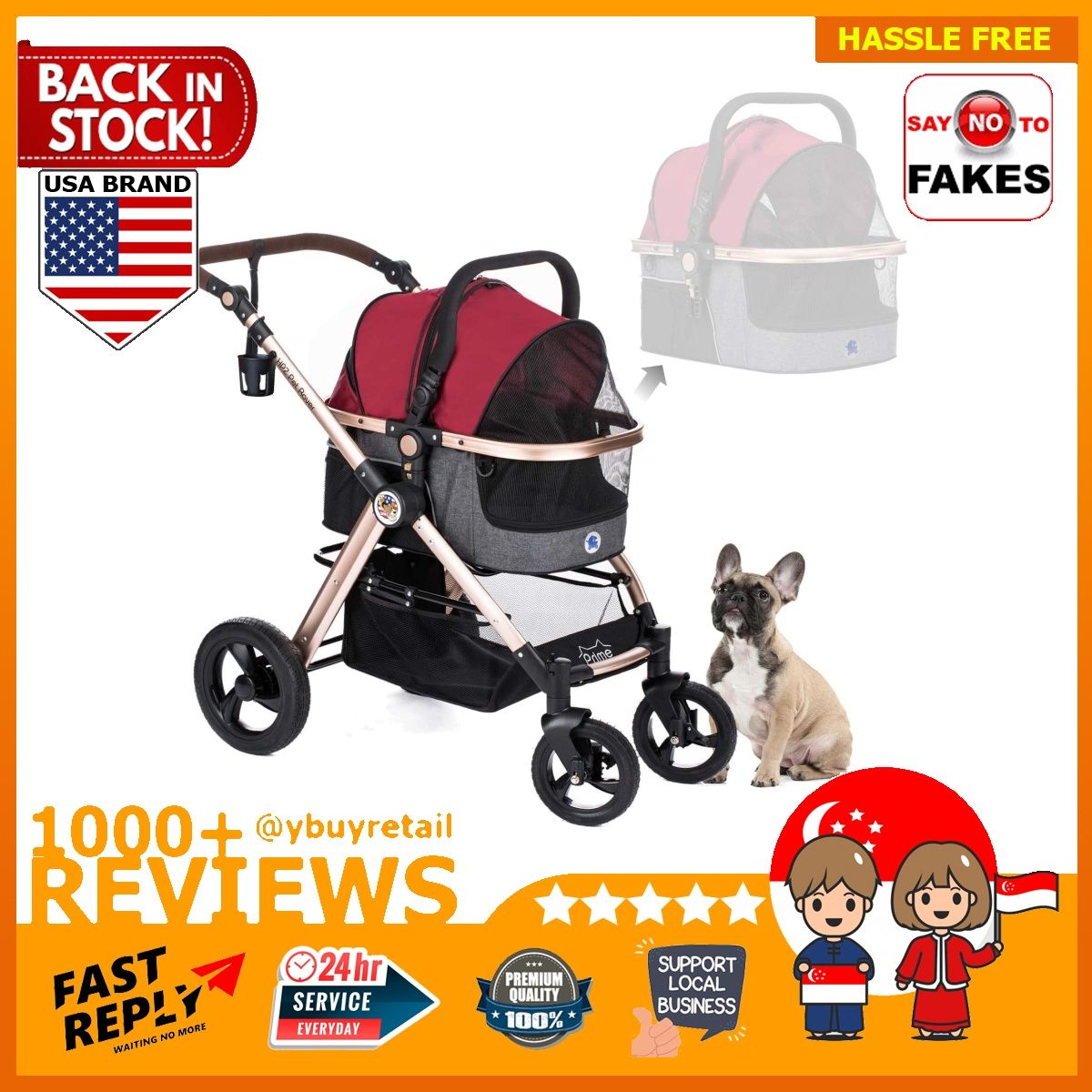 Pet rover 2025 stroller reviews