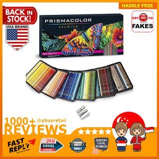 Prismacolor Quality Art Set - Premier Colored Pencils 132 Pack, Premier  Pencil Sharpener 1 Pack and Latex-Free Scholar Eraser 1 Pack