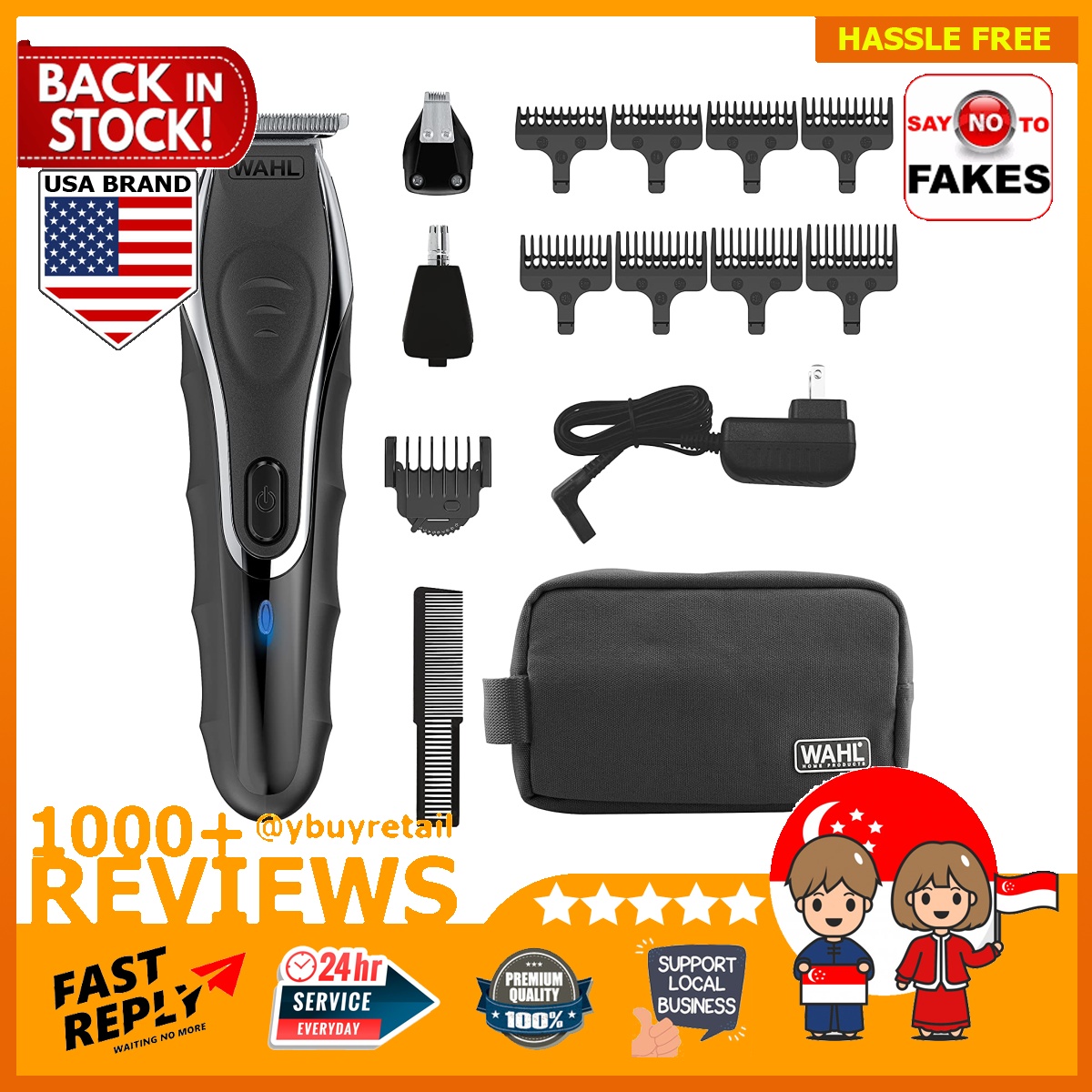 [BML] Wahl Aqua Blade Rechargeable Wet Dry Lithium Ion Deluxe Trimming