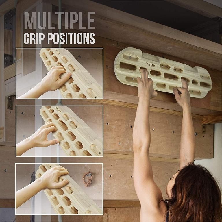 [BML] Yes4All Rock Climbing Hangboard Fingerboard, Sports Equipment