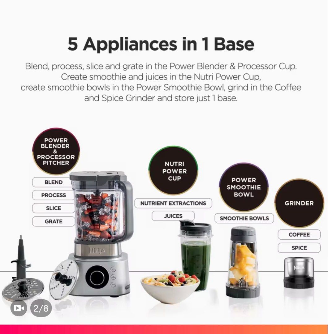 Ninja Blender CB352 coffee and spice grinder, TV & Home Appliances