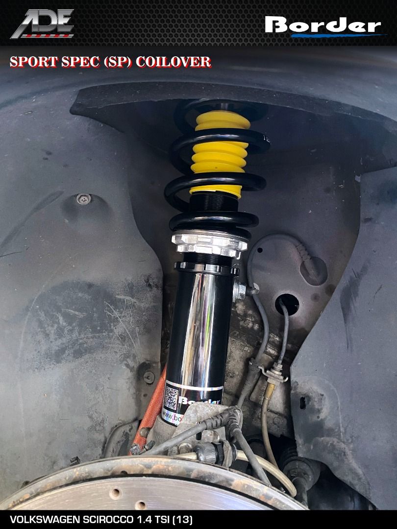 BORDER SPORT SPEC (SP) COILOVER ON VOLKSWAGEN SCIROCCO 1.4 TSI (13 ...