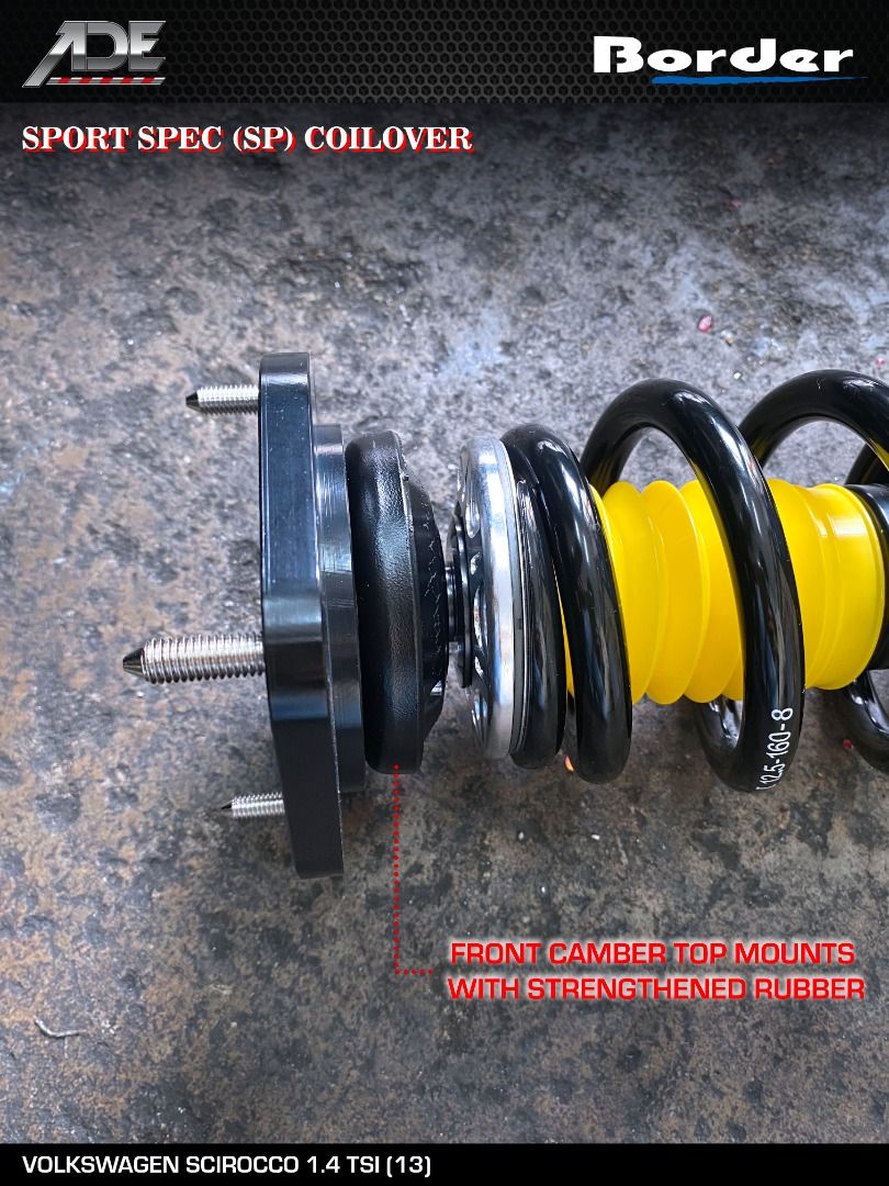 BORDER SPORT SPEC (SP) COILOVER ON VOLKSWAGEN SCIROCCO 1.4 TSI (13 ...