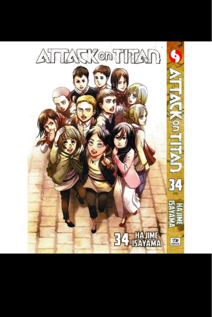 ATTACK ON TITAN Hajime Isayama Manga Volume 1-34 Full Set English Comic  EXPRESS