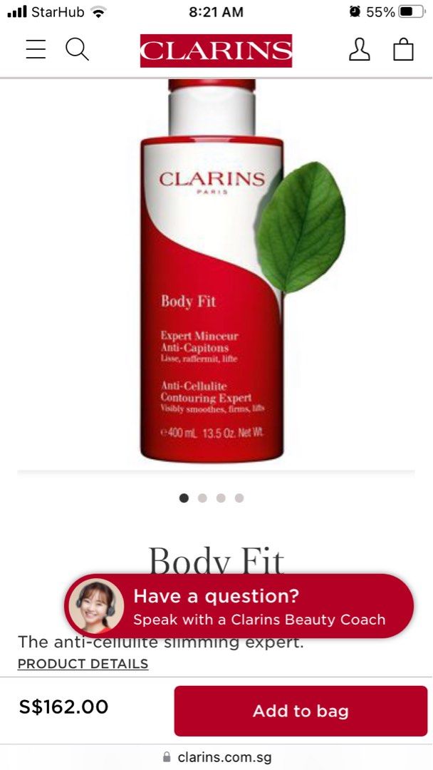 Clarins Body Fit Anti-Cellulite Contouring Expert 13.5 Fl.oz. 400ml New  Sealed