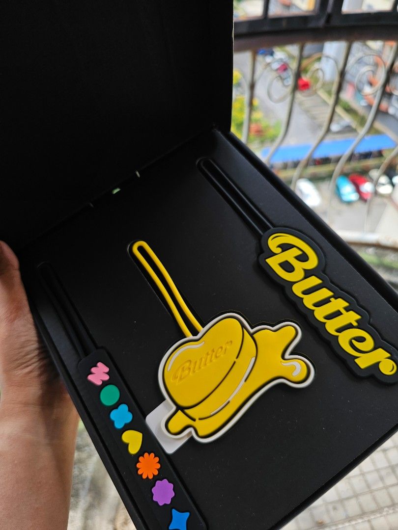 BTS Butter Luggage tag, Hobbies & Toys, Travel, Luggages on Carousell