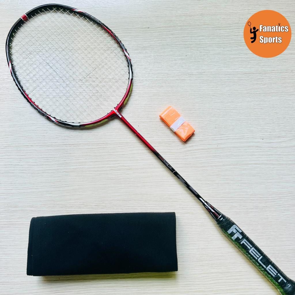 [Bundle] Brand New Felet Aeromars 10 Badminton Racket strung with Felet ...