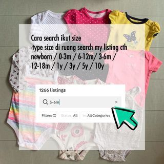 Cara search size