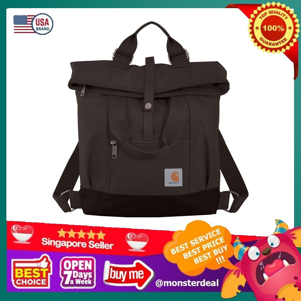 Carhartt 13790101 Legacy Women s Hybrid Convertible Backpack Tote Bag Black