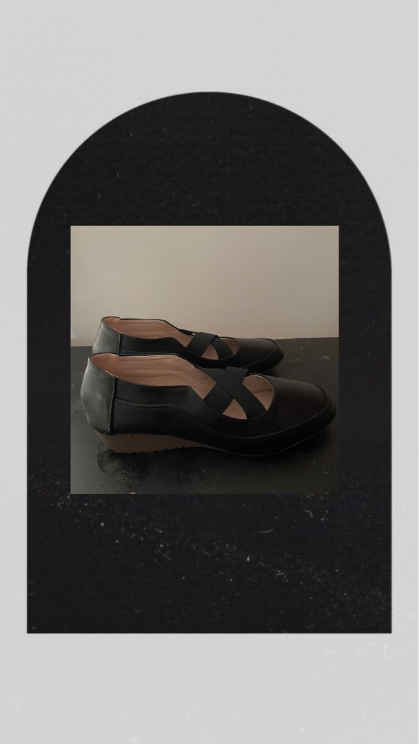 Authentic Carlo Rino Formal Shoes black kasut hitam (faux leather ...