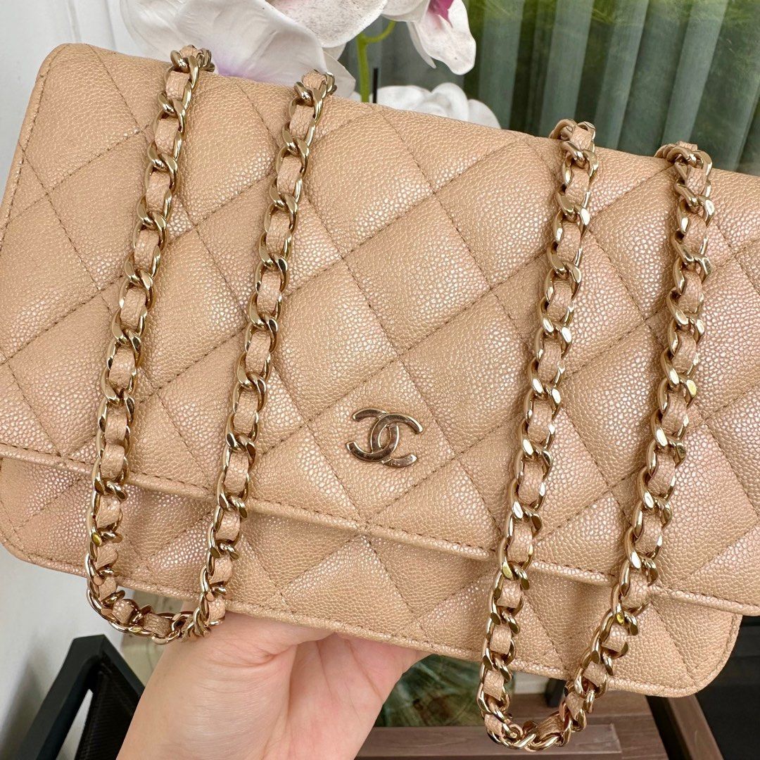 Chanel Mini Rectangular in Nude from 19S, Luxury, Bags & Wallets on  Carousell