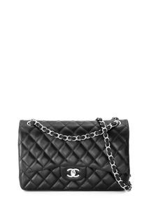 Chanel Classic Double Flap Jumbo Shoulder Bag Lambskin oxluxe