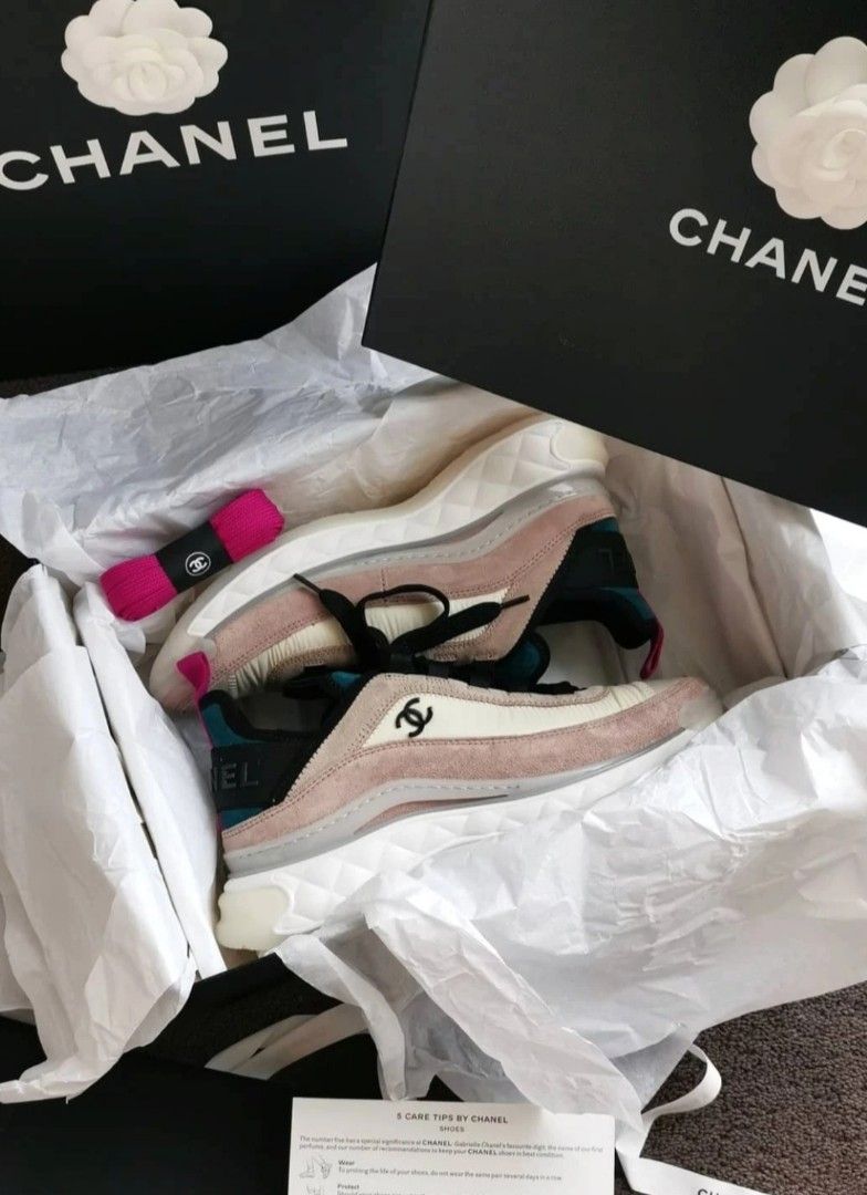 Chanel trainers Fabric and suede calfskin Luxury Sneakers