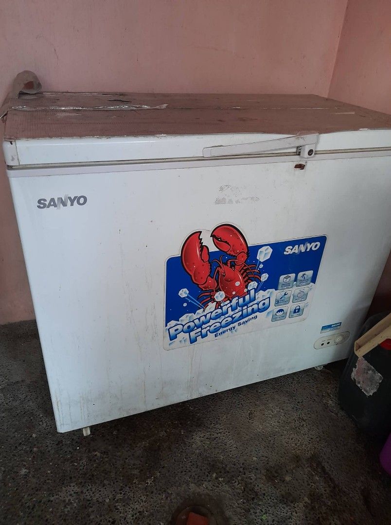 Chest Freezer Sanyo Inverter 12 cu.ft, TV & Home Appliances, Kitchen