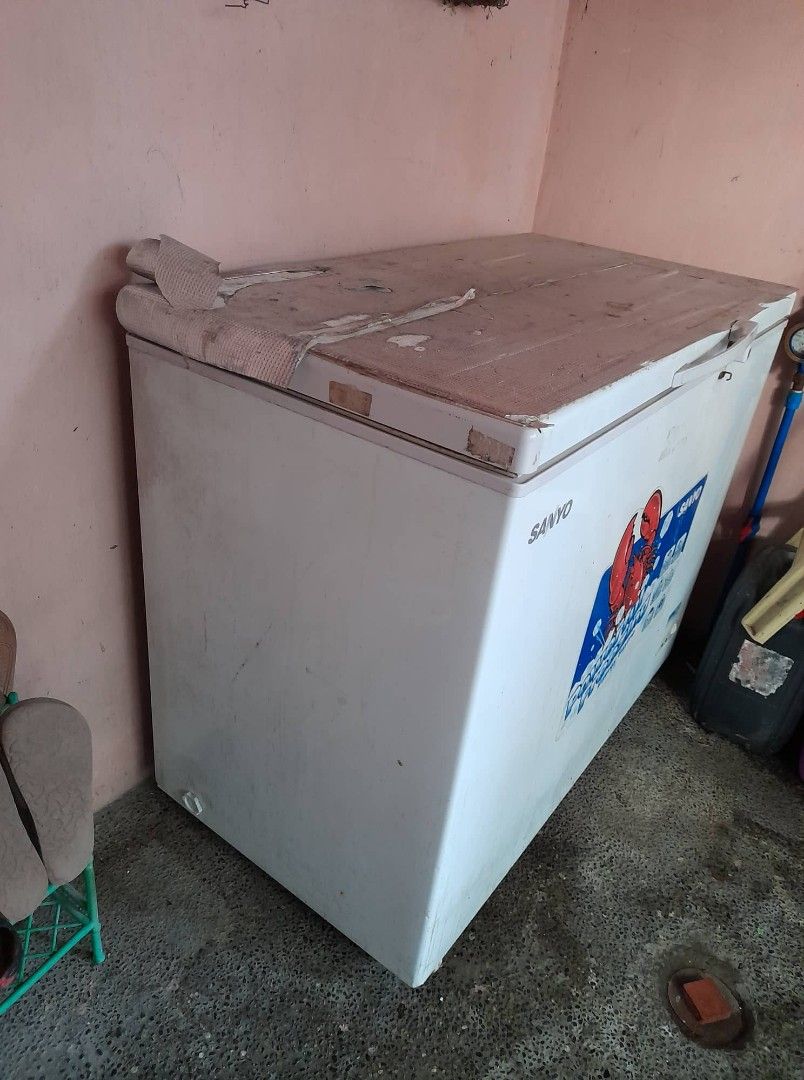 Chest Freezer Sanyo Inverter 12 cu.ft, TV & Home Appliances, Kitchen