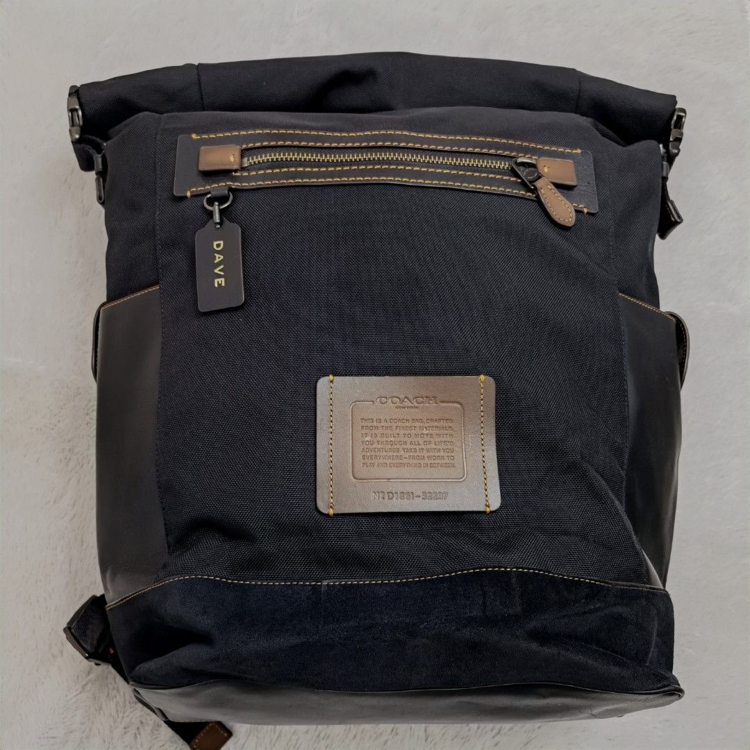 Coach academy travel backpack original butik