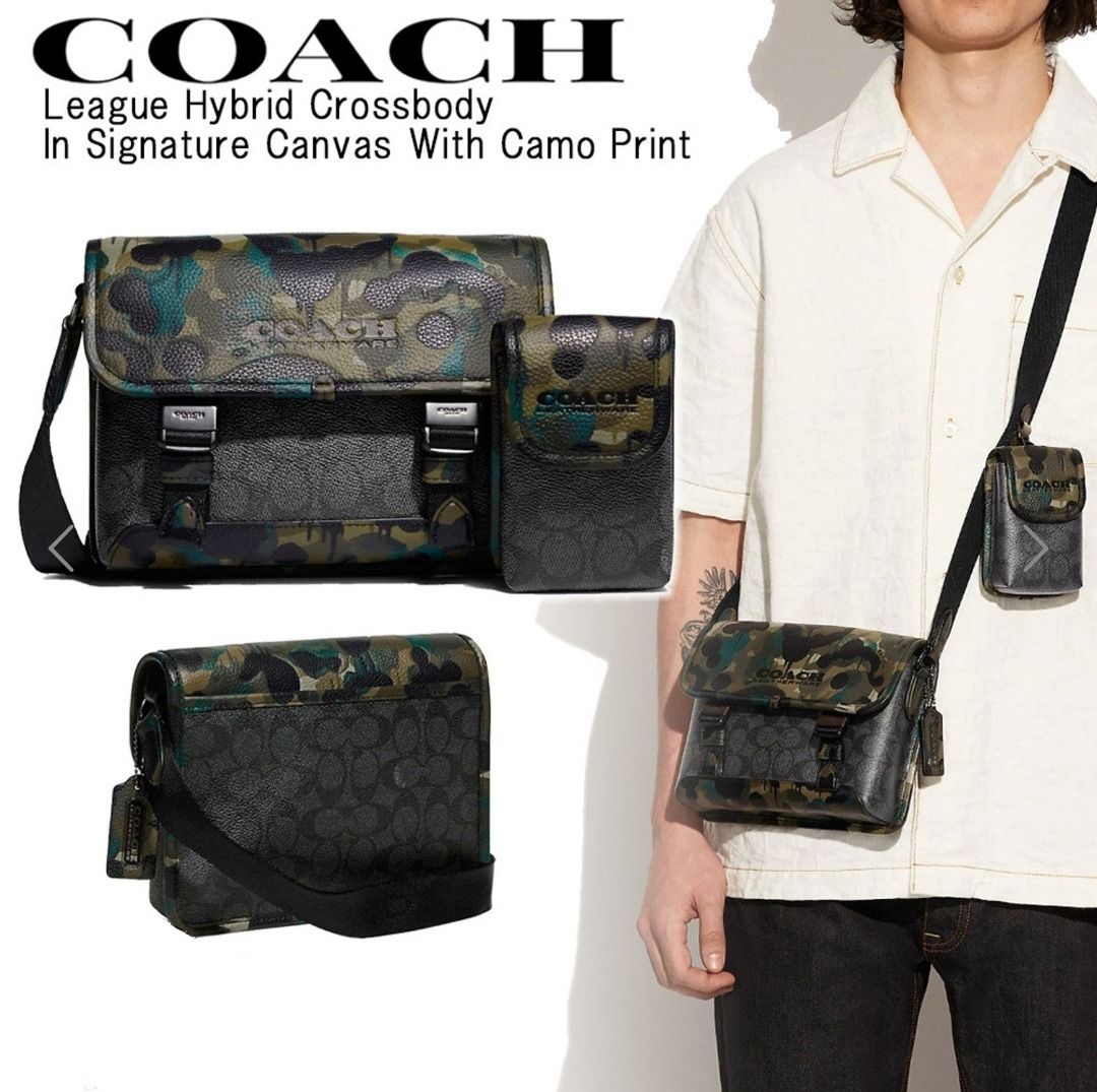 Coach camo messenger clearance bag