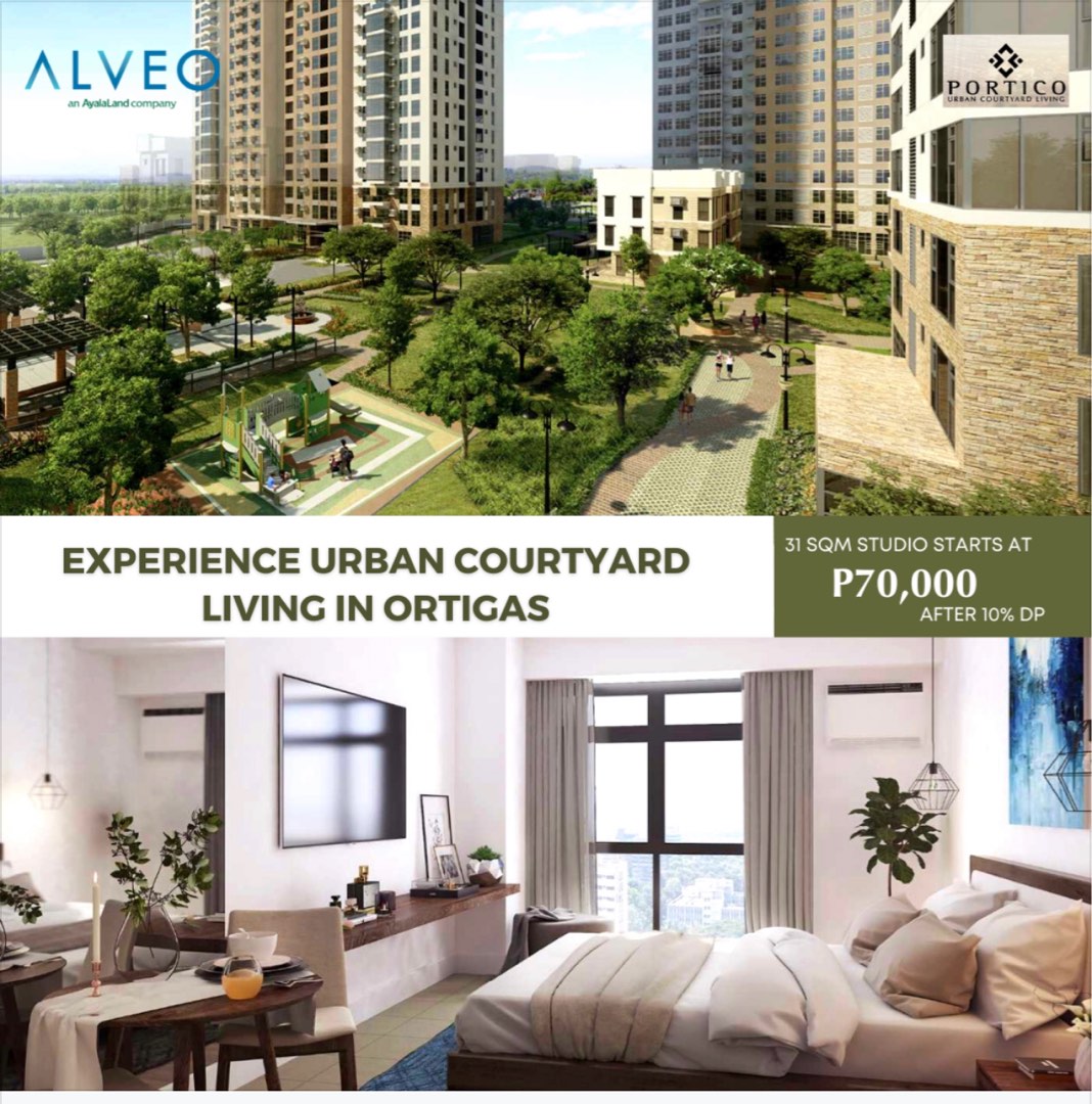 Condo Unit For Sale in Ortigas City Portico Pasig near Valle Verde SM