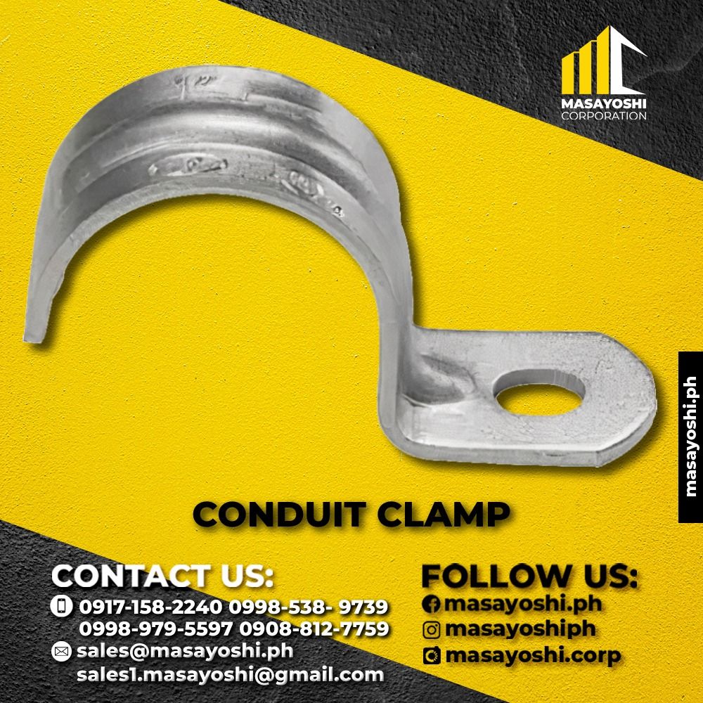 Conduit Hole Clamp / C Clamp 1 Hole / Hole Strap / Construction