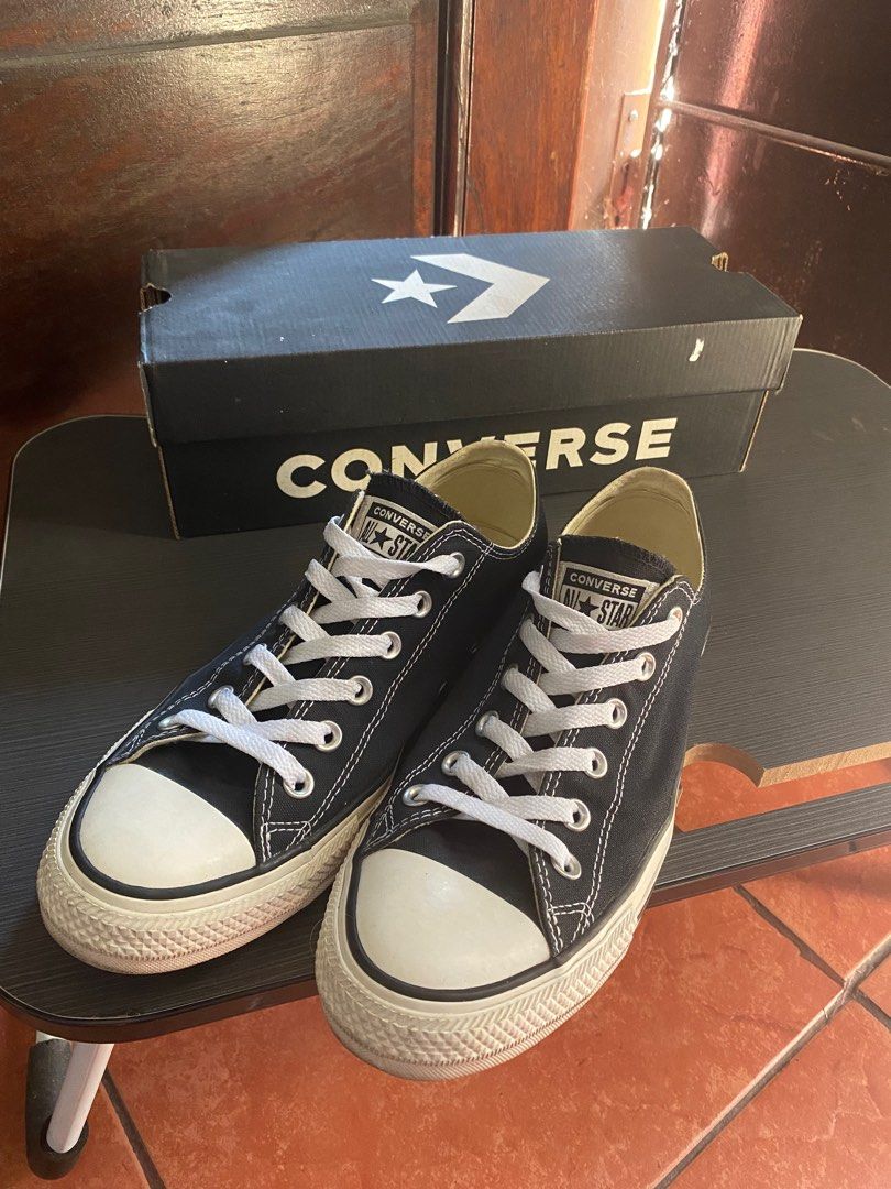 Black converse hotsell mens size 10