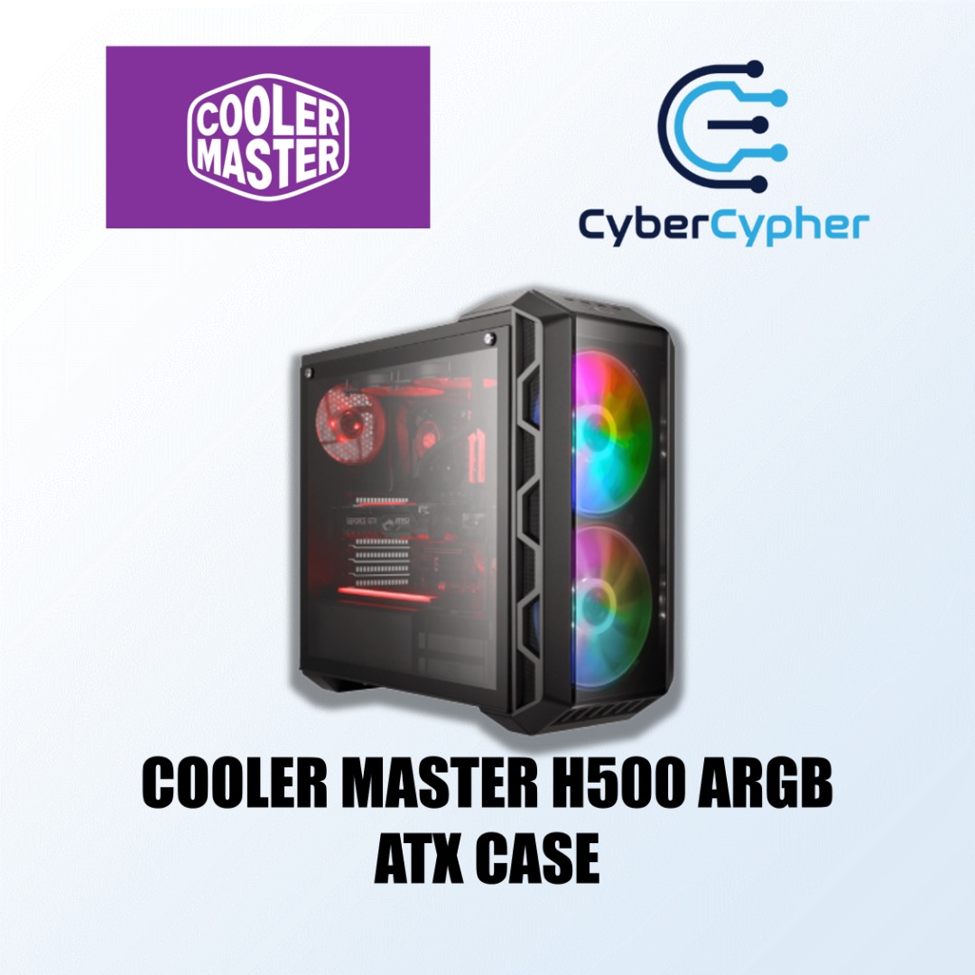 COOLER MASTER H500 ARGB ATX CASE, Computers & Tech, Parts & Accessories