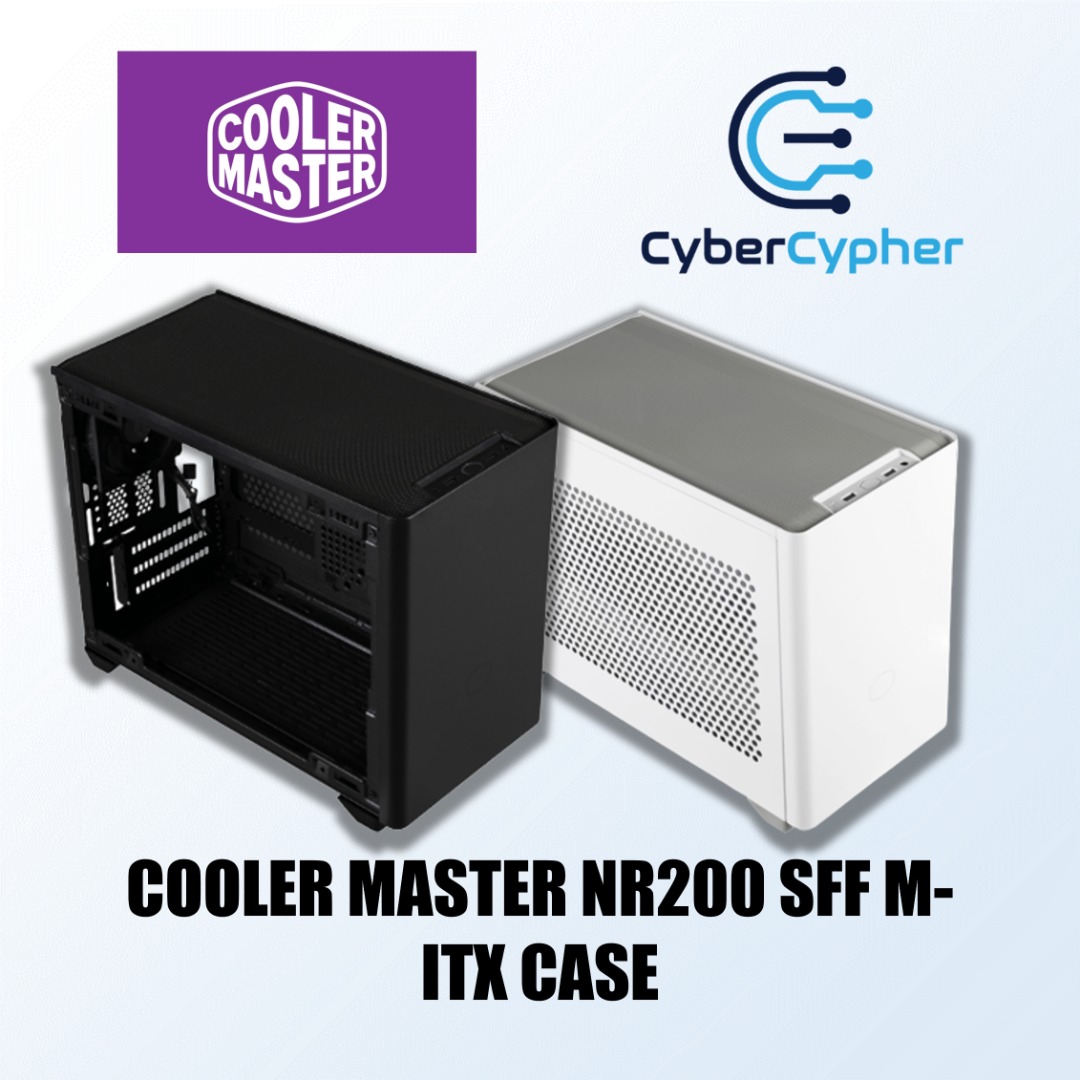 COOLER MASTER NR200 SFF MITX BLACK/WHITE CASE, Computers & Tech, Parts