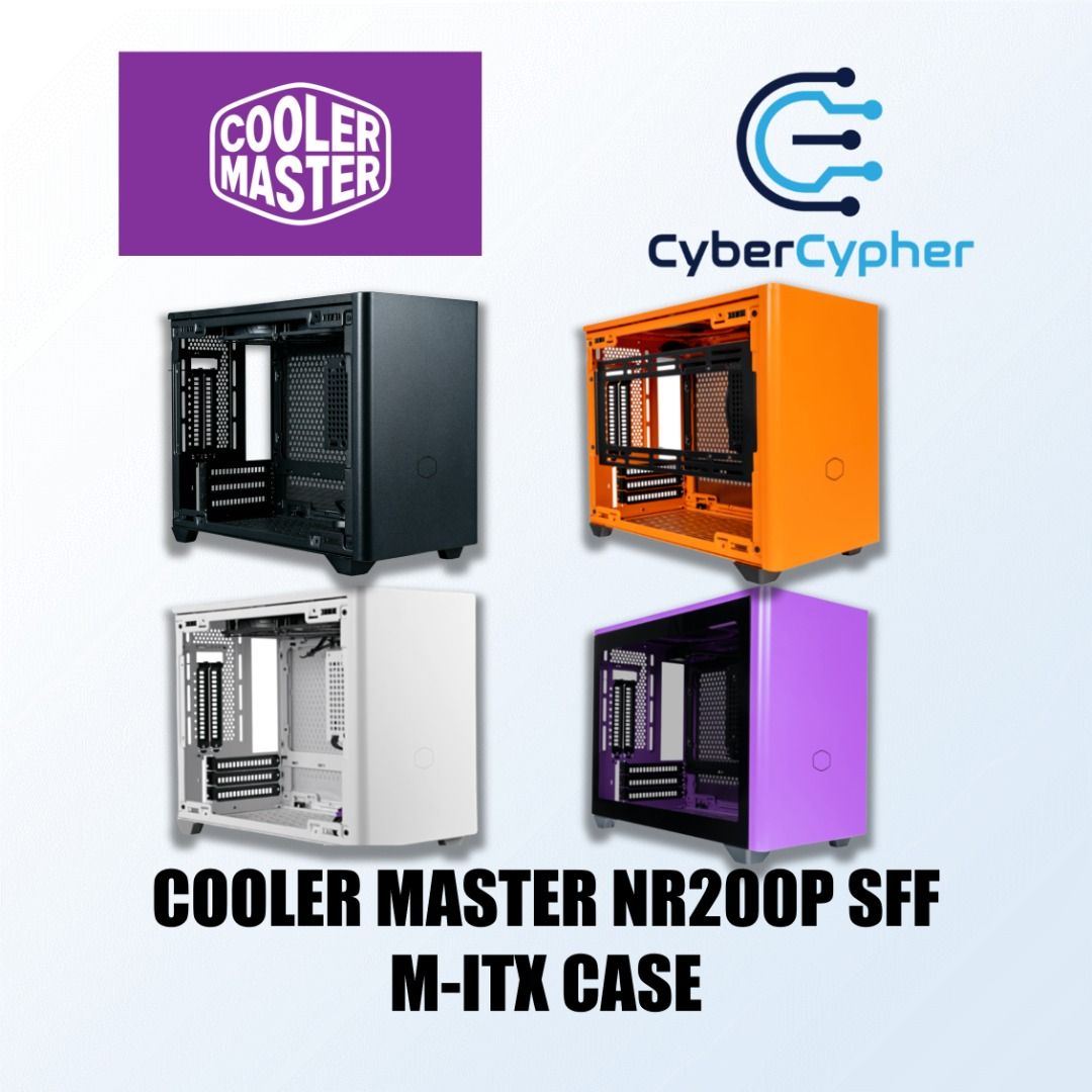 COOLER MASTER NR200P SFF MITX BLACK/WHITE/ORANGE/PURPLE CASE