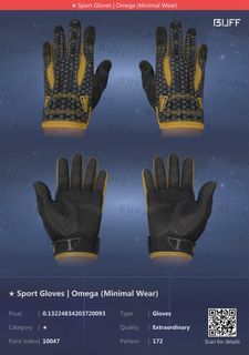 CSGO sports glove omega FN MW FT