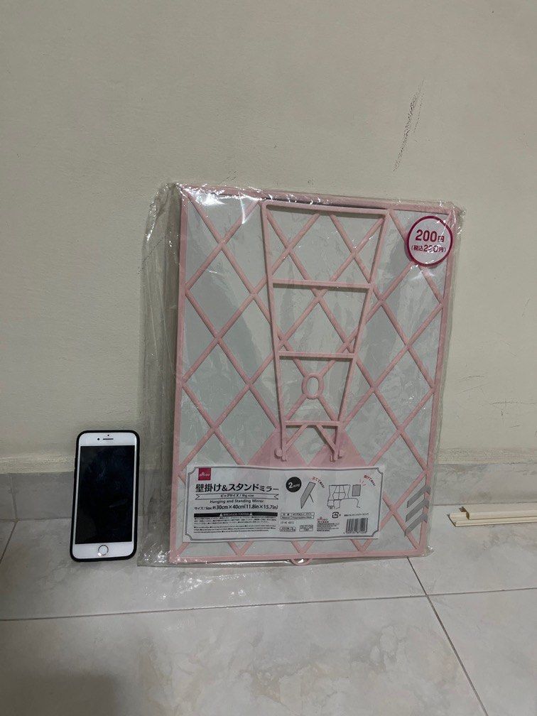 Daiso 30x40cm mirror, Furniture & Home Living, Home Decor, Mirrors on