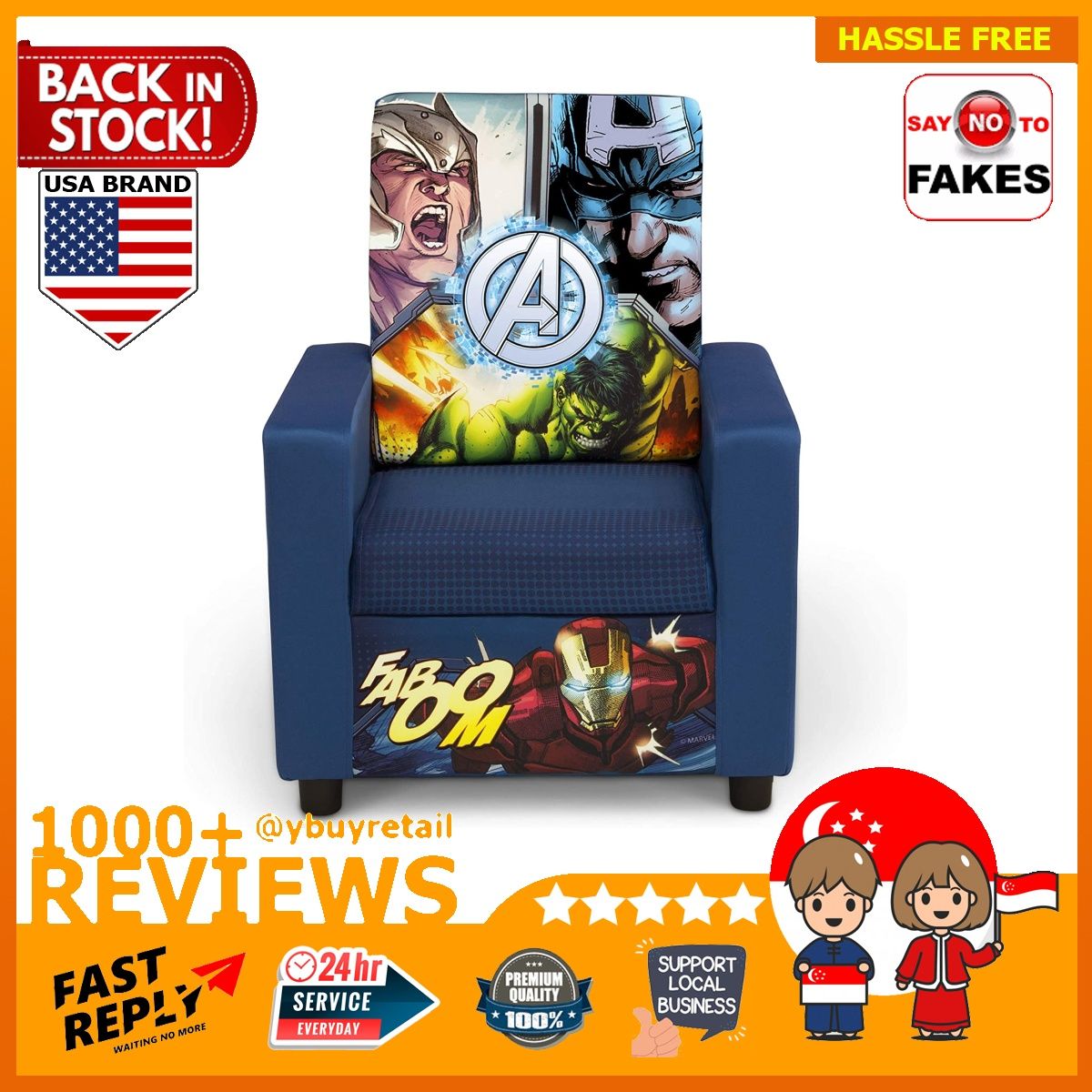 Kids avengers chair online
