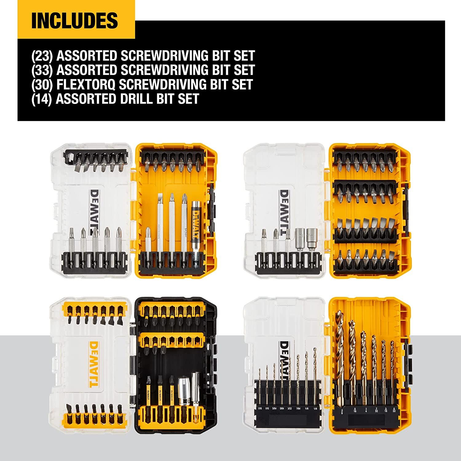 DEWALT DWA2FTS100 Screwdriving and Drilling Set 100 Piece