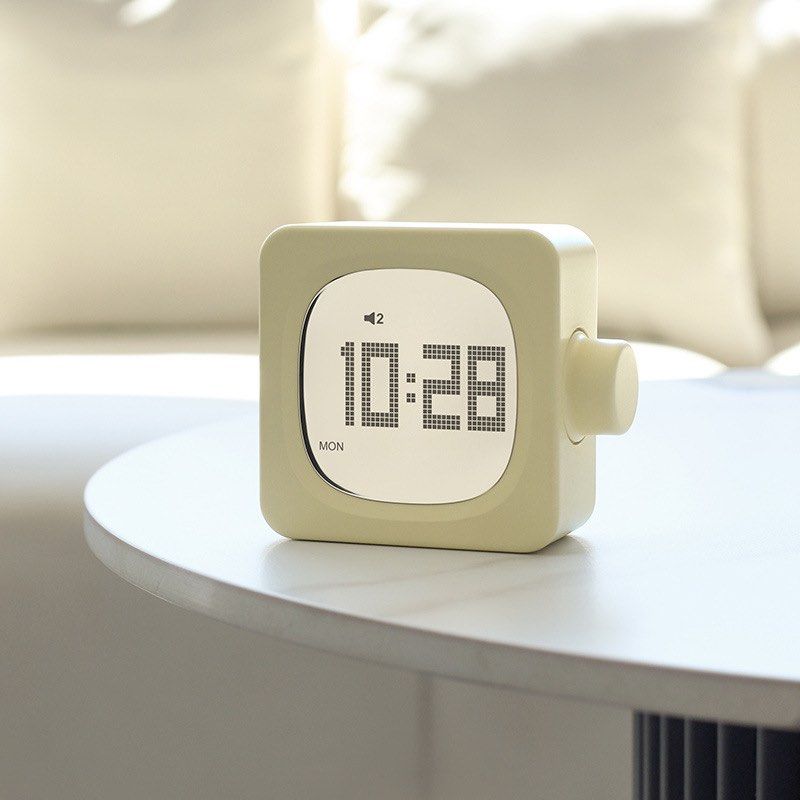 Digital Bluetooth Alarm Clock MUID ★ square alarm clock backlight , nightlight , Bluetooth alarm ...