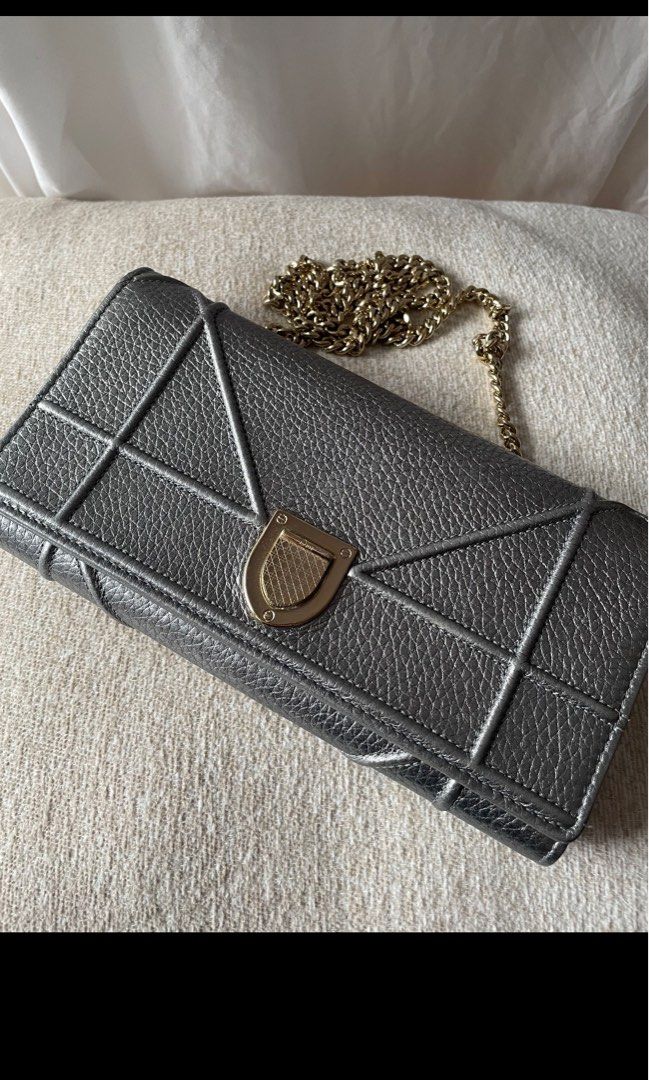 Diorama wallet on chain silver best sale