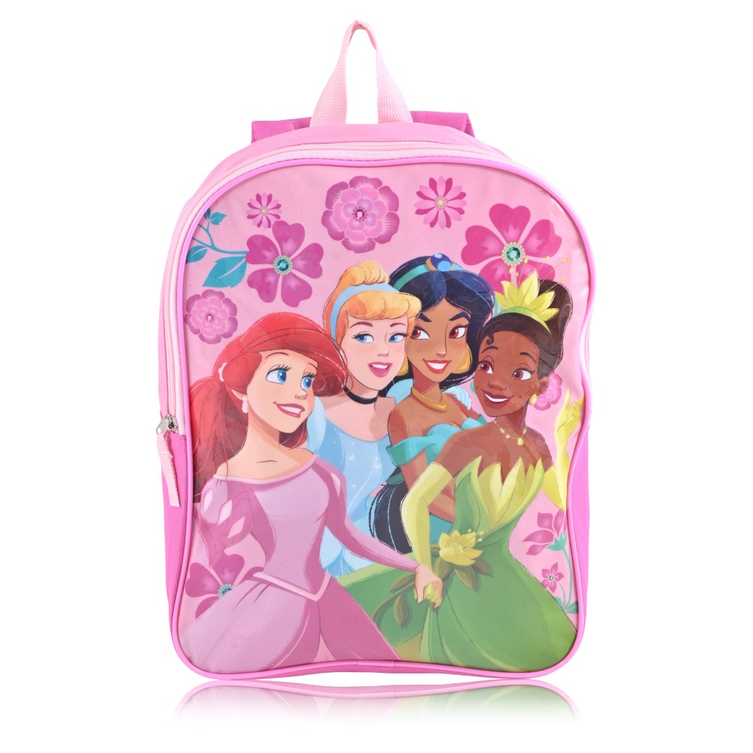 Disney Princess Floral Girls 15" Backpack Pink Kids Girls, Babies