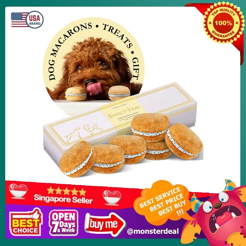 Dog Treats Vanilla Dog Macarons Luxury Handmade Dog Gifts Dog