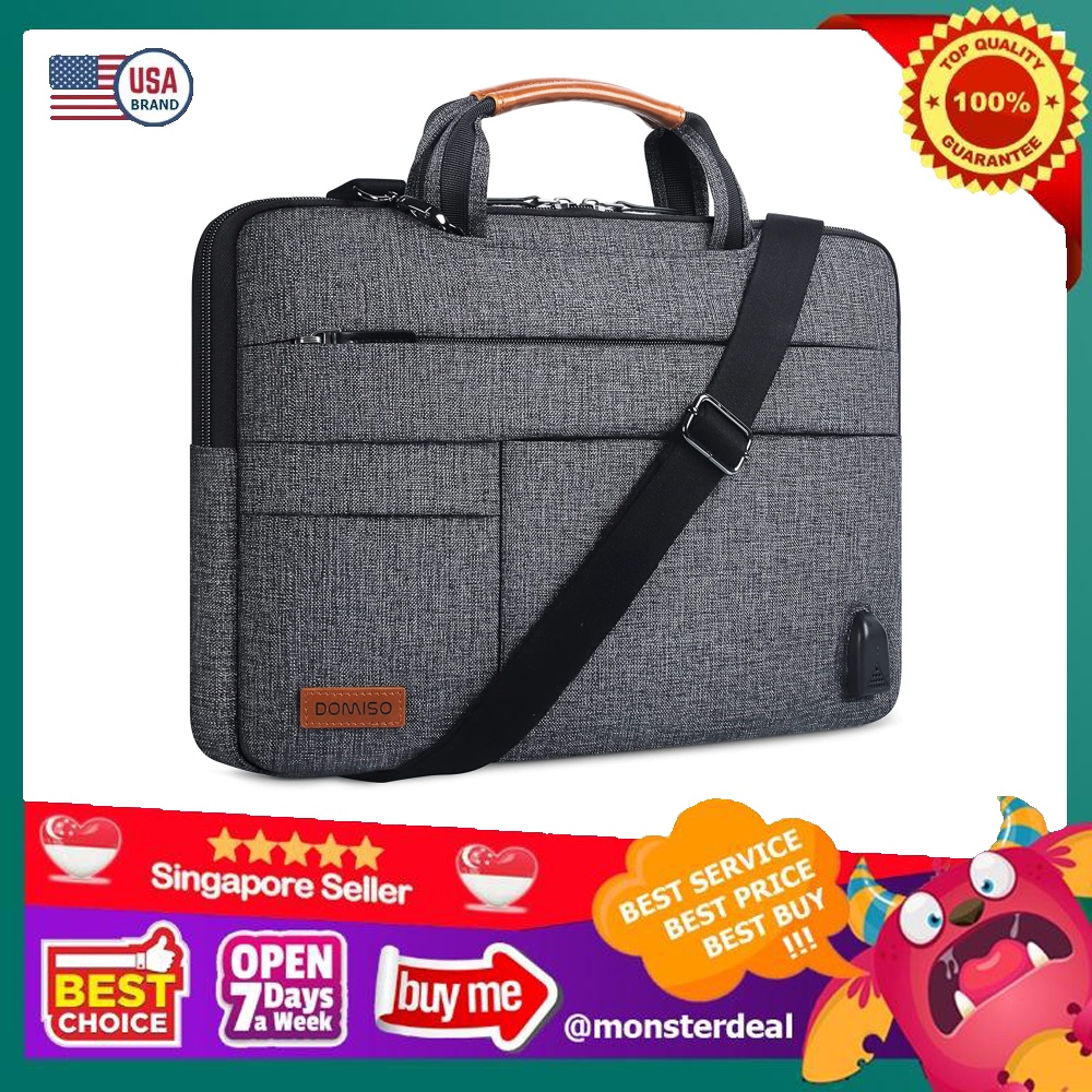 DOMISO 13 Inch Laptop Sleeve Bag Business Briefcase Messenger Bag