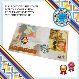 First Day of Issue Cover Mercy & Compassion Pope Francis Visit to The Philippines 2015 FDC